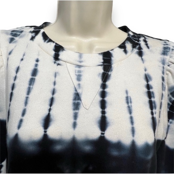 Who What Wear Puff Crewneck Tie-Dye Sweatshirt Size Small - Picture 3 of 7